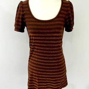 Jaspal sparkly puff sleeve t shirt size S